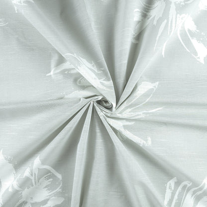 Abstract Brush Stroke Cotton Slub Fabric