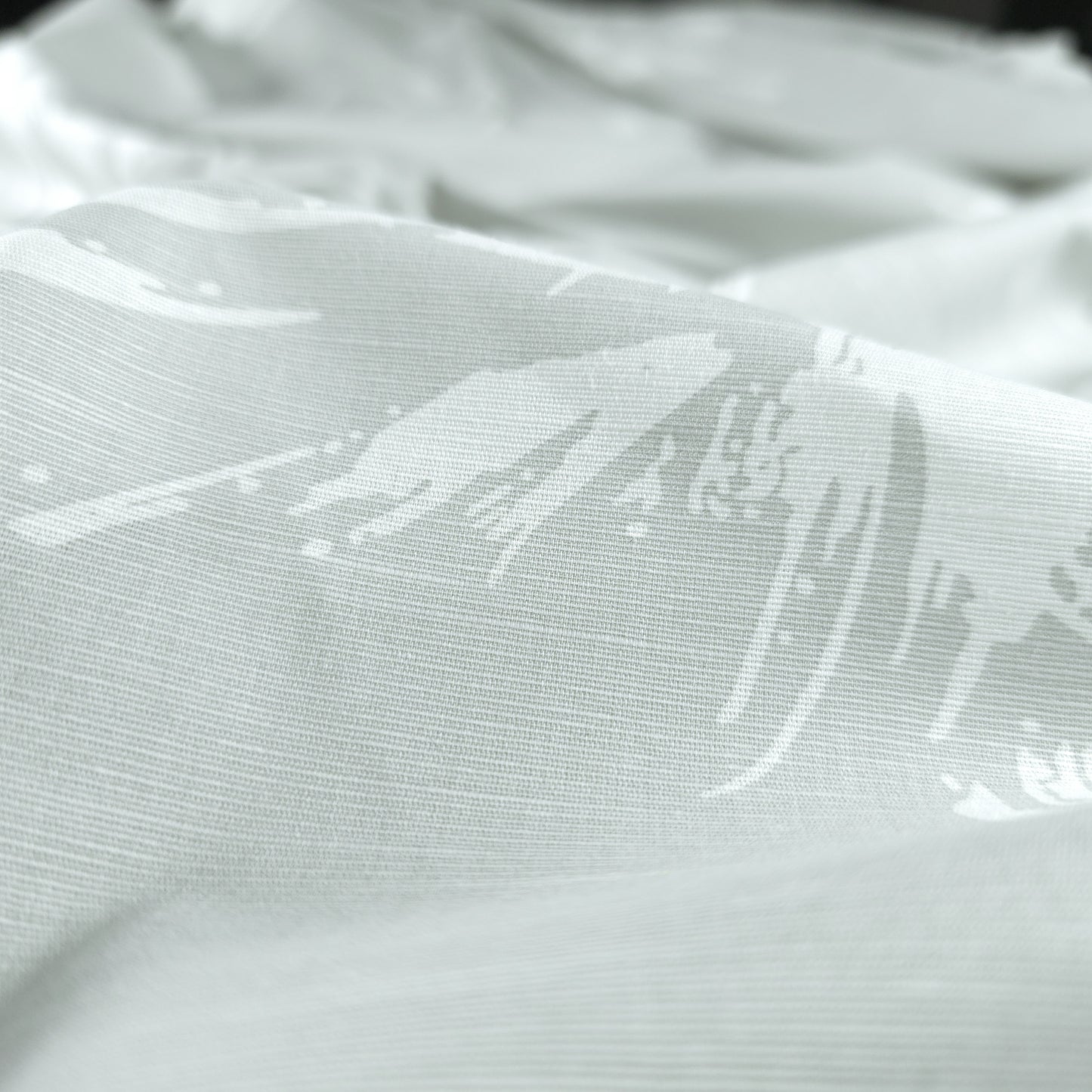 Abstract Brush Stroke Cotton Slub Fabric