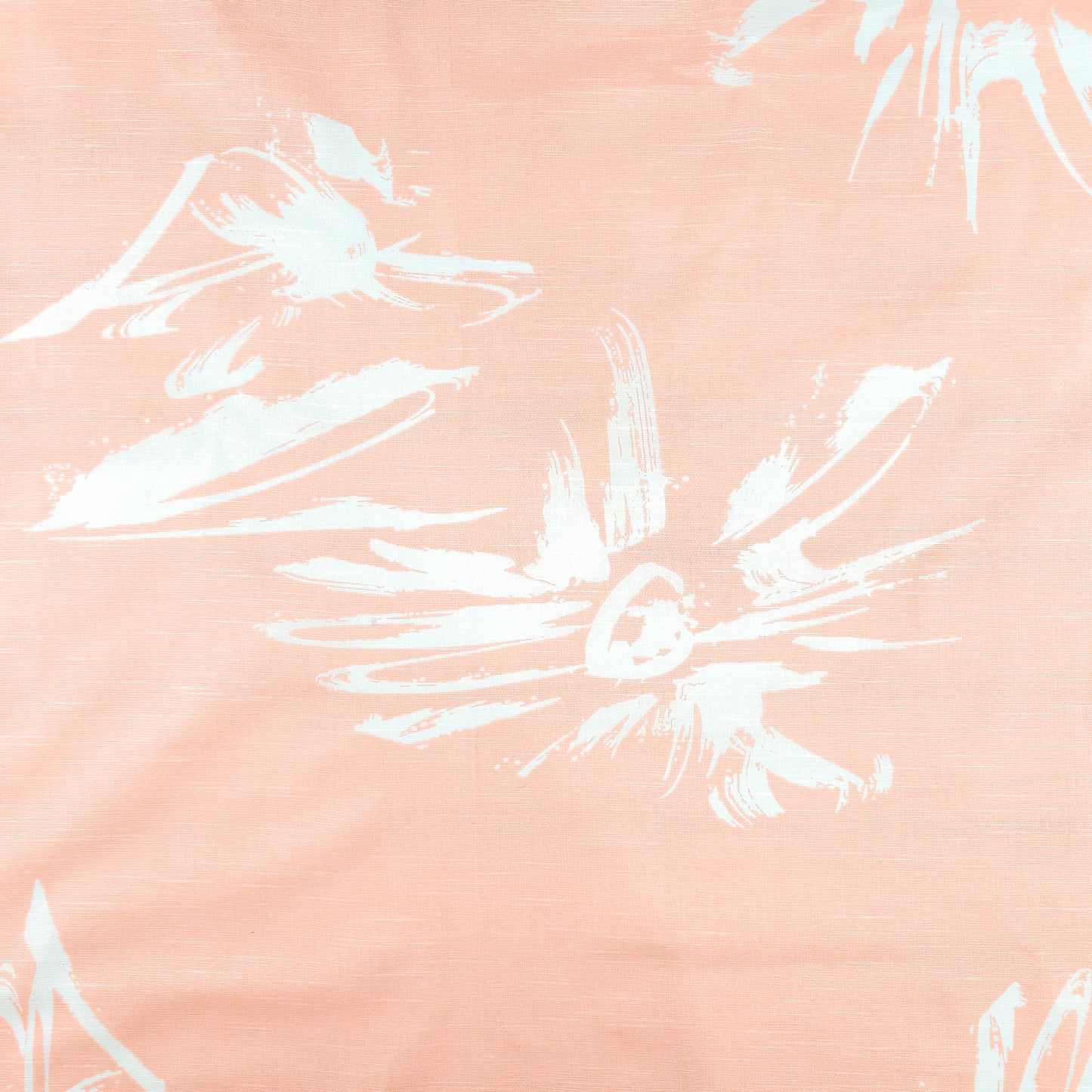 Abstract Brush Stroke Cotton Slub Fabric