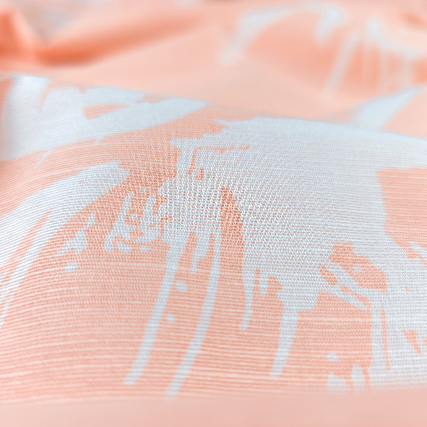 Abstract Brush Stroke Cotton Slub Fabric