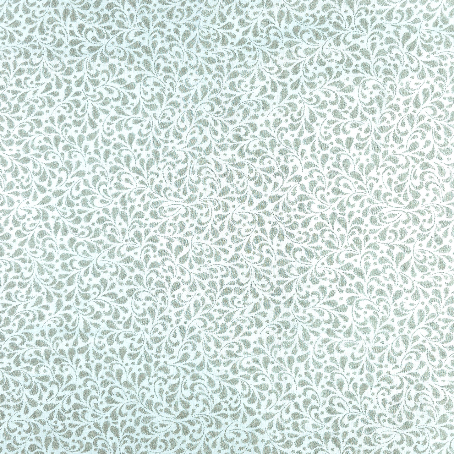 Subtle Vine Buta Cotton Slub Fabric