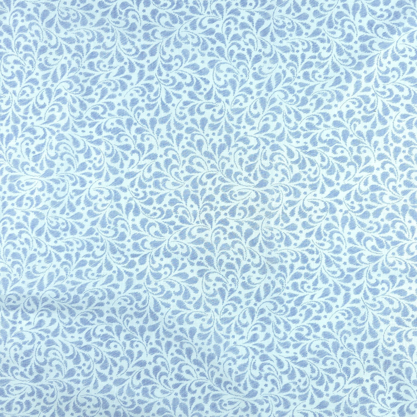 Subtle Vine Buta Cotton Slub Fabric