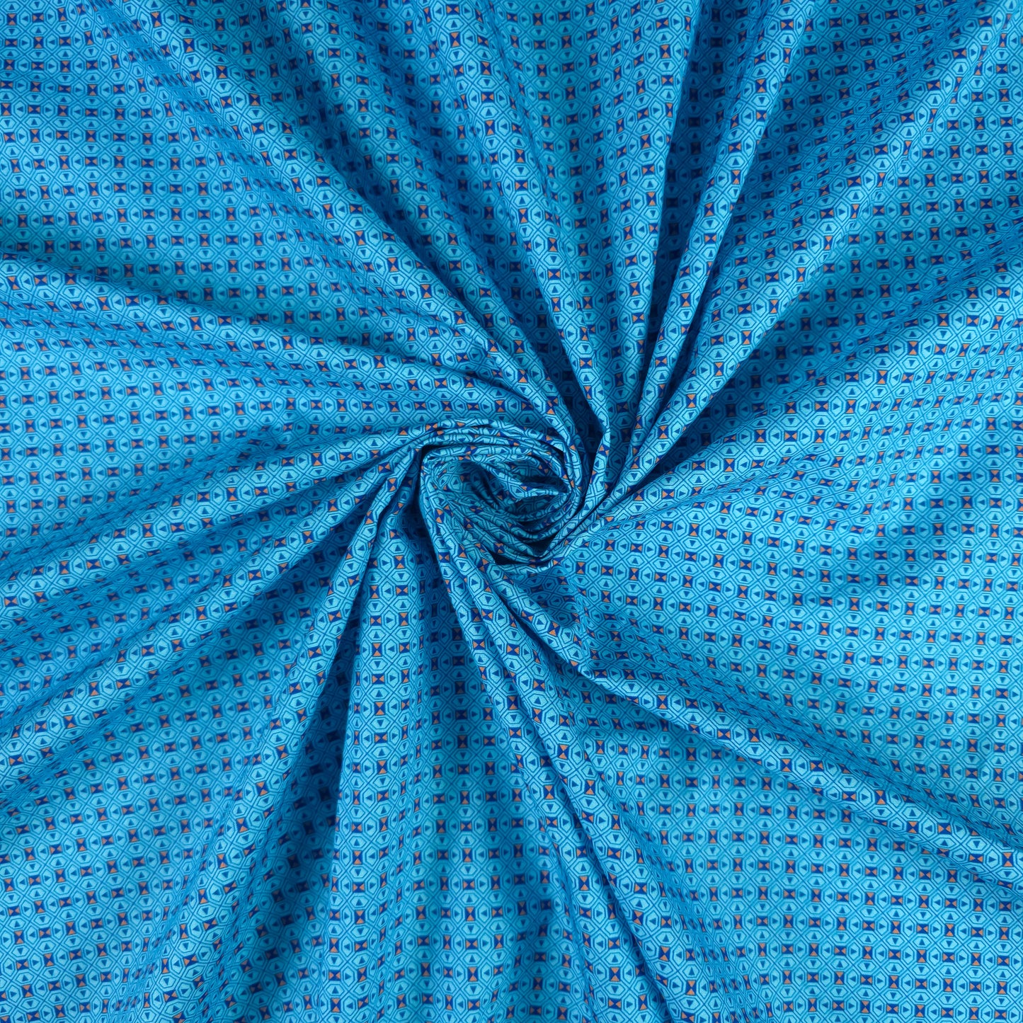 Geometric Mosaic Printed Poplin Fabric