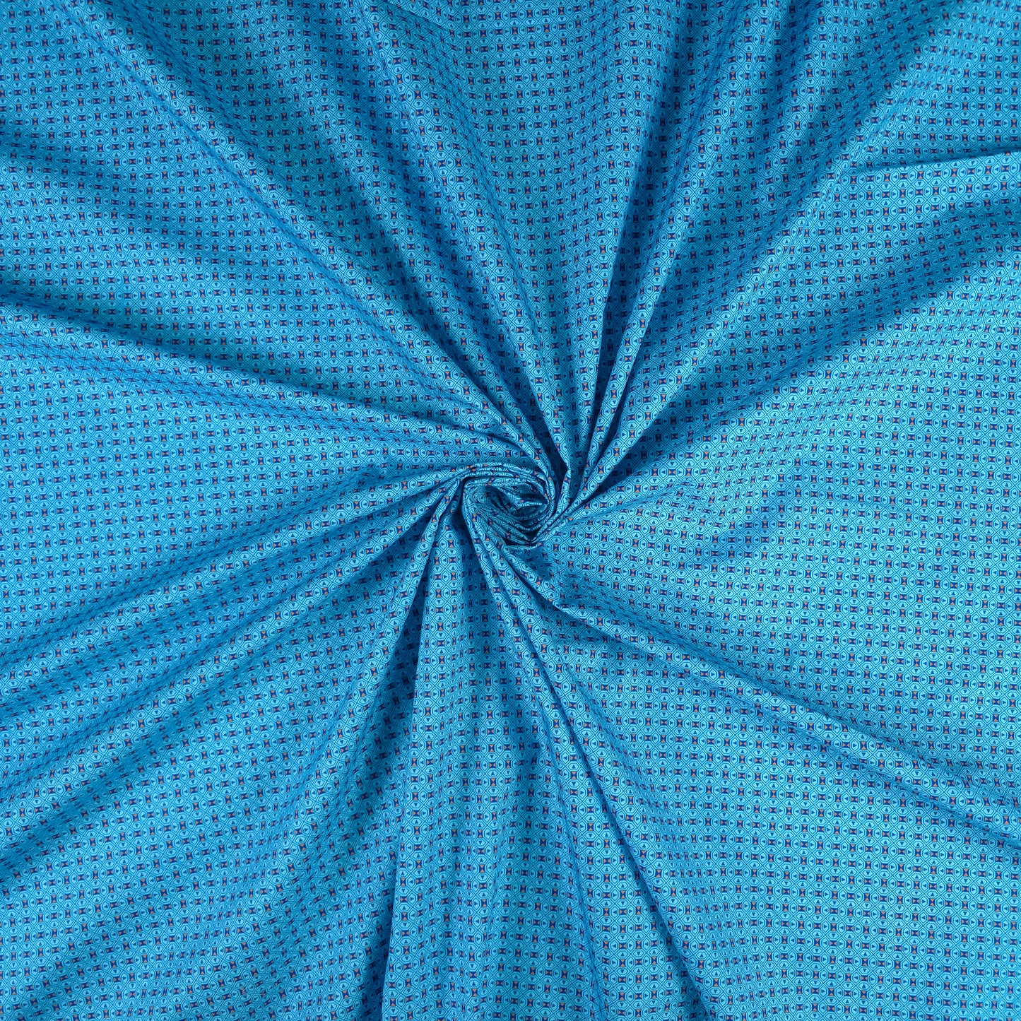 Geometric Mosaic Printed Poplin Fabric