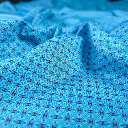Geometric Mosaic Printed Poplin Fabric