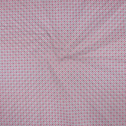 Classic Diamond Trellis Printed Poplin Fabric