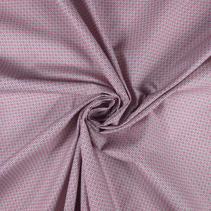 Classic Diamond Trellis Printed Poplin Fabric