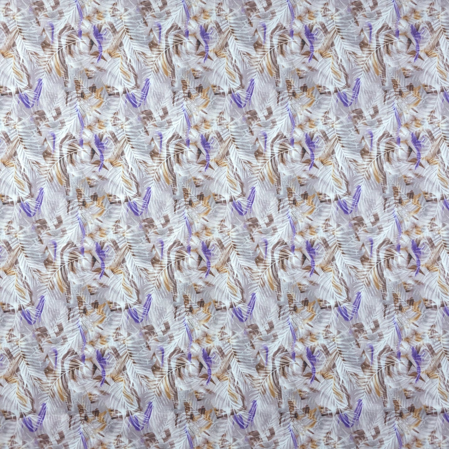 Tropical Feather Breeze Printed Poplin Fabric