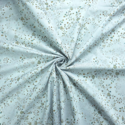 Meadow Whisper Floral Printed Poly-Cotton Fabric