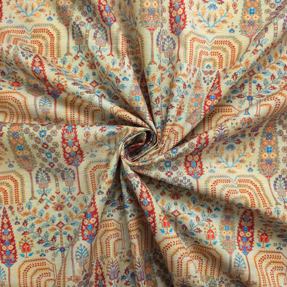 Heritage Mosaic Printed Poly-Cotton Fabric