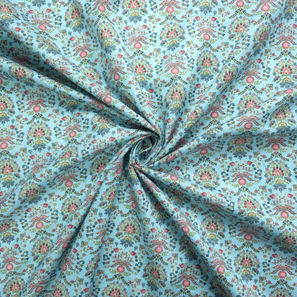 Royal Garden Mosaic Printed Poly-Cotton Fabric