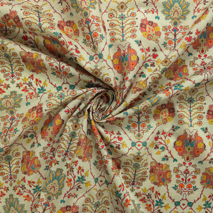 Heritage Bloom Printed Poly-Cotton Fabric