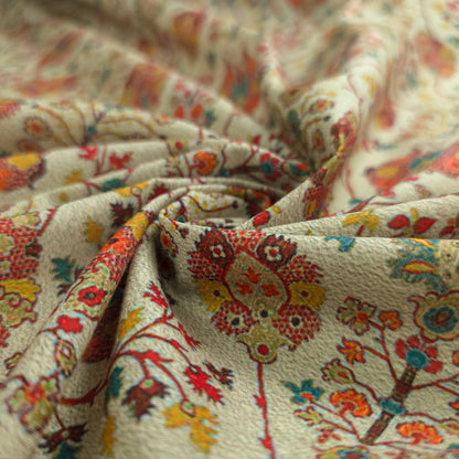 Heritage Bloom Printed Poly-Cotton Fabric