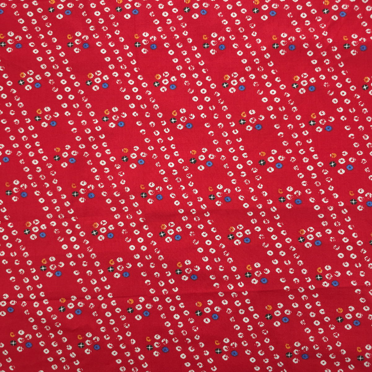 Bandhani Inspired Printed Poplin Fabric