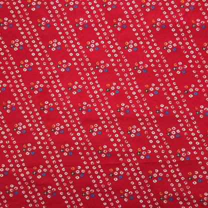 Bandhani Inspired Printed Poplin Fabric