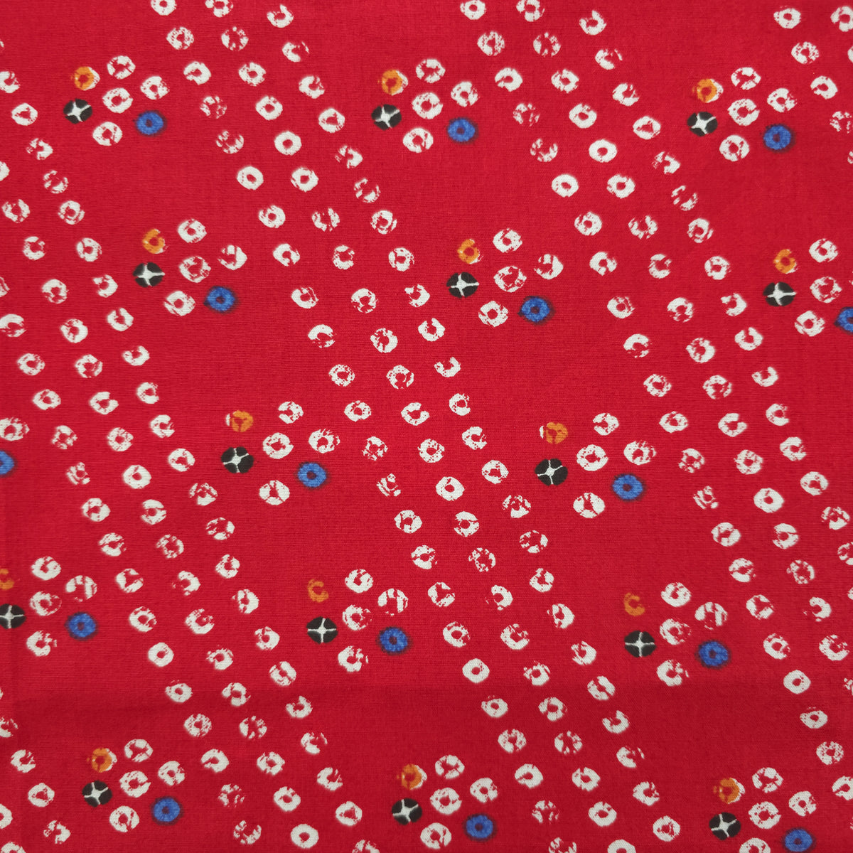 Bandhani Inspired Printed Poplin Fabric