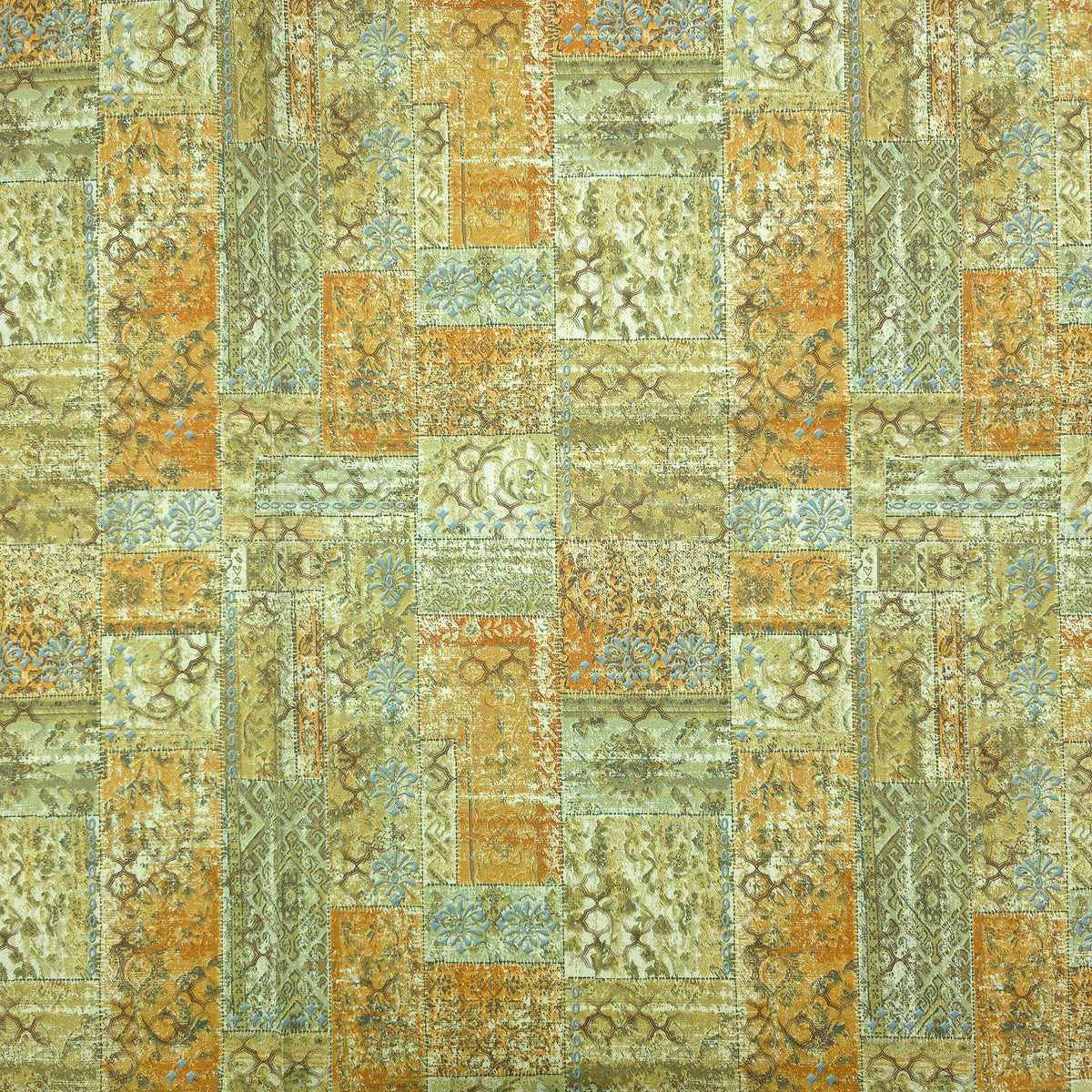 Heritage Patchwork Printed Magic Slub Fabric