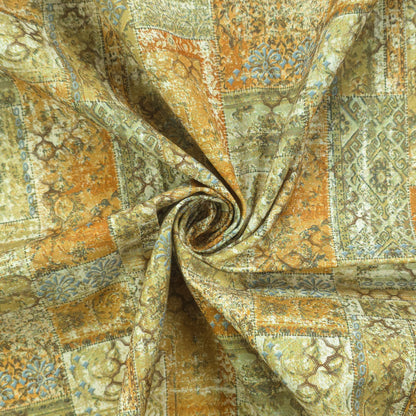 Heritage Patchwork Printed Magic Slub Fabric