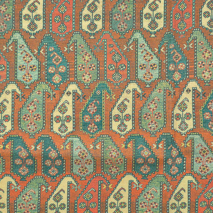 Heritage Paisley Printed Magic Slub Fabric