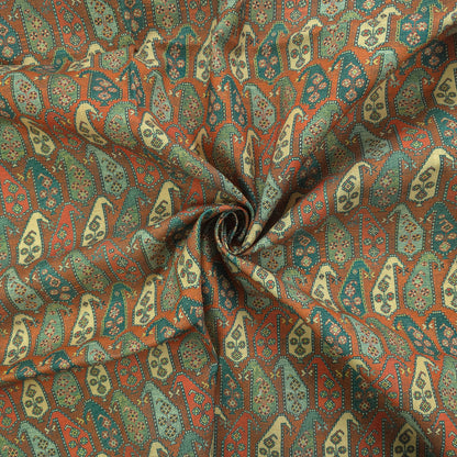 Heritage Paisley Printed Magic Slub Fabric