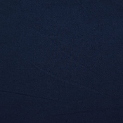 Classic Plain Dyed Dhabu Cotton Fabric - Navy Blue