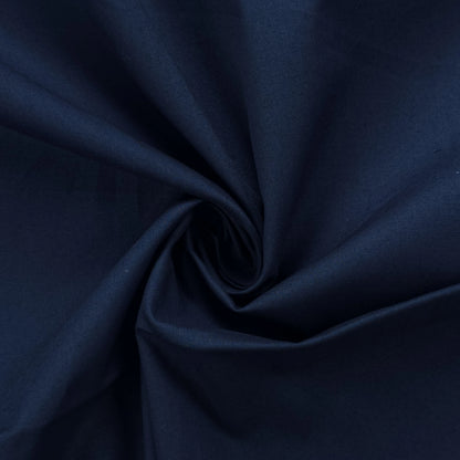 Classic Plain Dyed Dhabu Cotton Fabric - Navy Blue