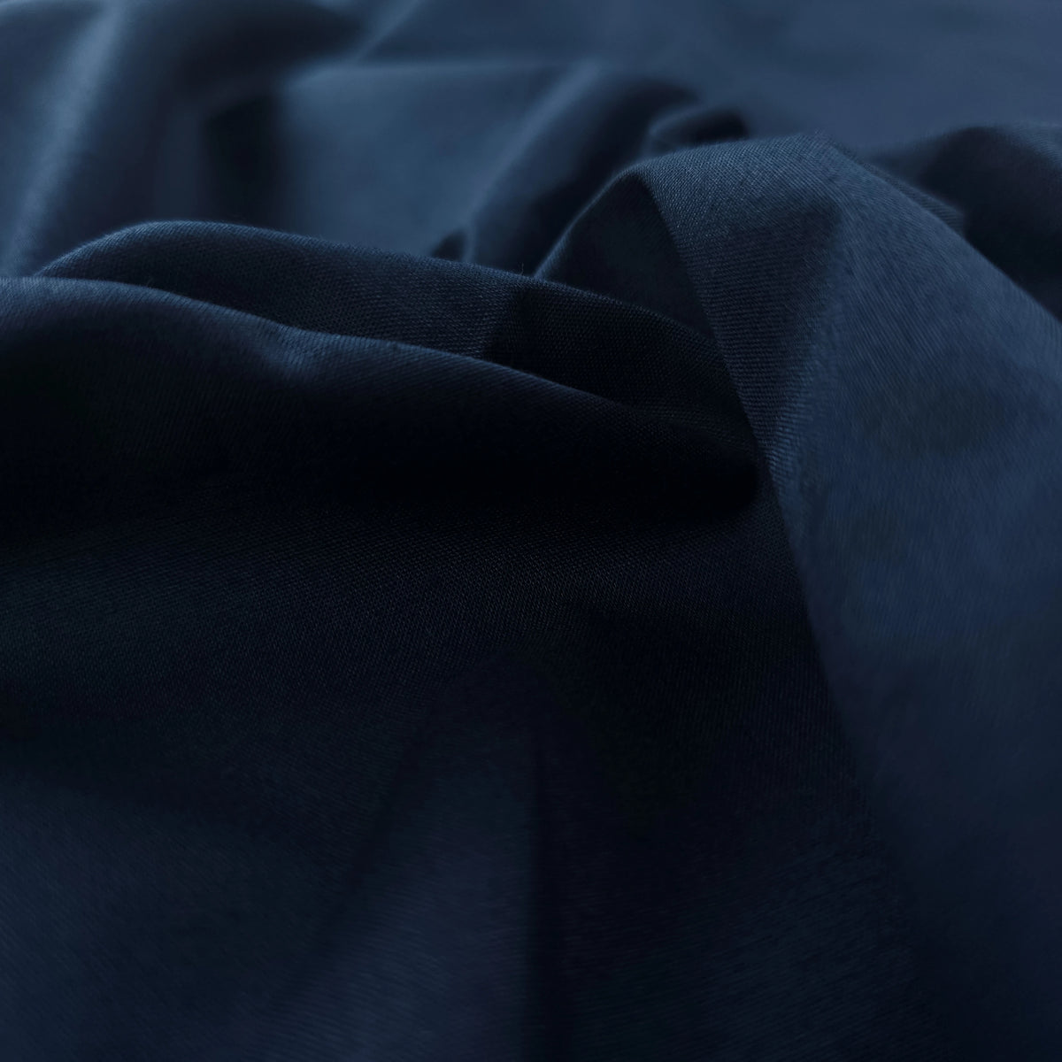 Classic Plain Dyed Dhabu Cotton Fabric - Navy Blue