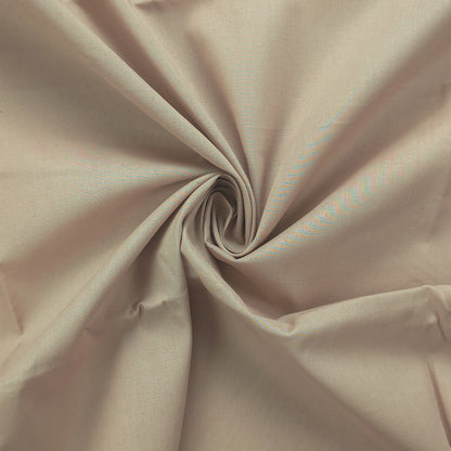 Classic Plain Dyed Dhabu Cotton Fabric - Cream