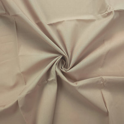 Classic Plain Dyed Dhabu Cotton Fabric - Cream