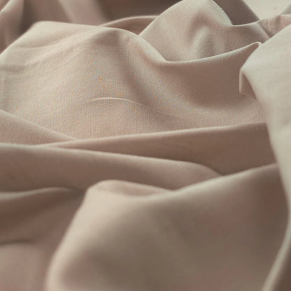 Classic Plain Dyed Dhabu Cotton Fabric - Cream