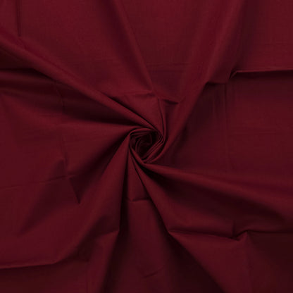 Classic Plain Dyed Dhabu Cotton Fabric - Maroon