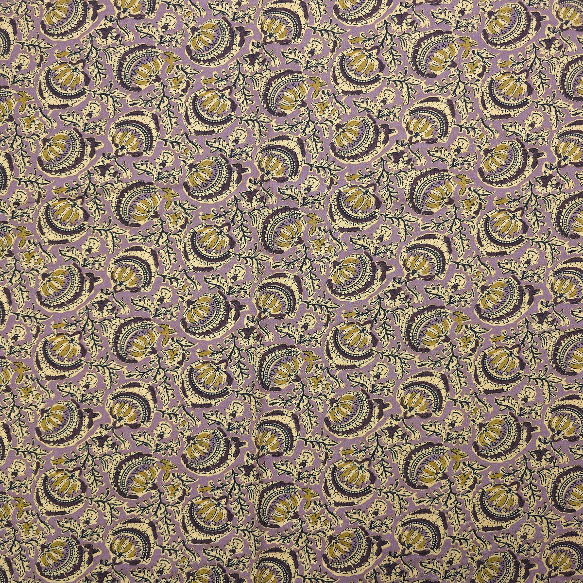 Heritage Paisley Vine Printed Rayon Fabric - Dusty Mauve