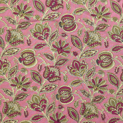 Heritage Paisley Botanical Printed Rayon Fabric - Pink