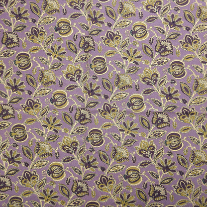 Heritage Paisley Botanical Printed Rayon Fabric - Dusty Mauve