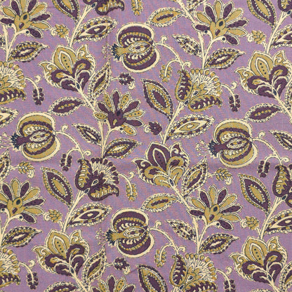 Heritage Paisley Botanical Printed Rayon Fabric - Dusty Mauve