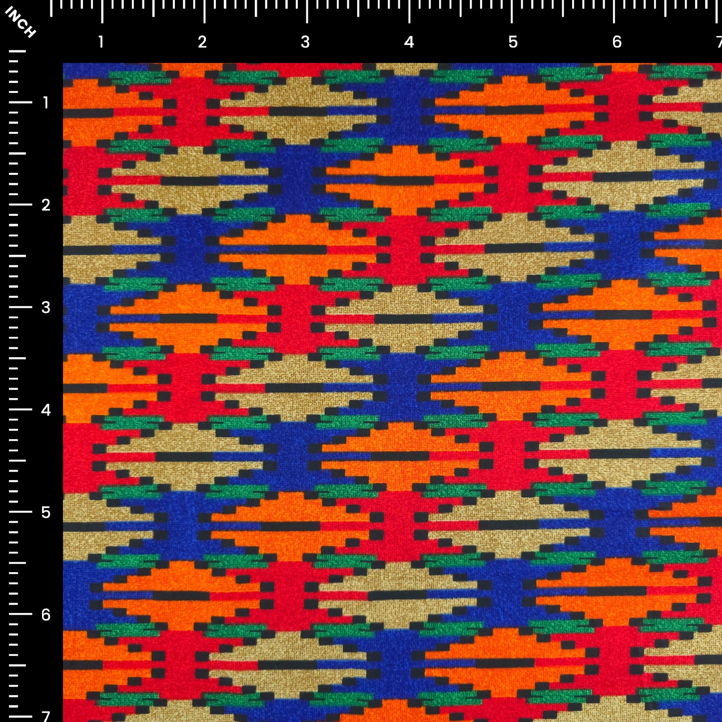 Mountain Inspired Dhaka Print Fabric