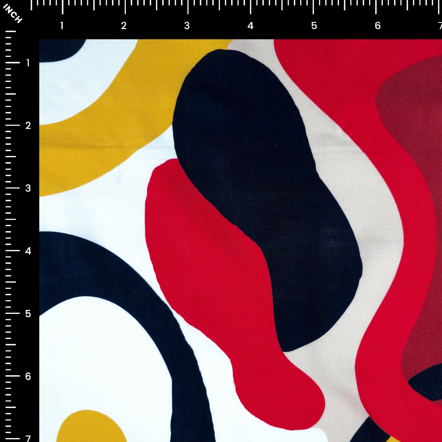 Bold Abstract Pattern Rayon Fabric