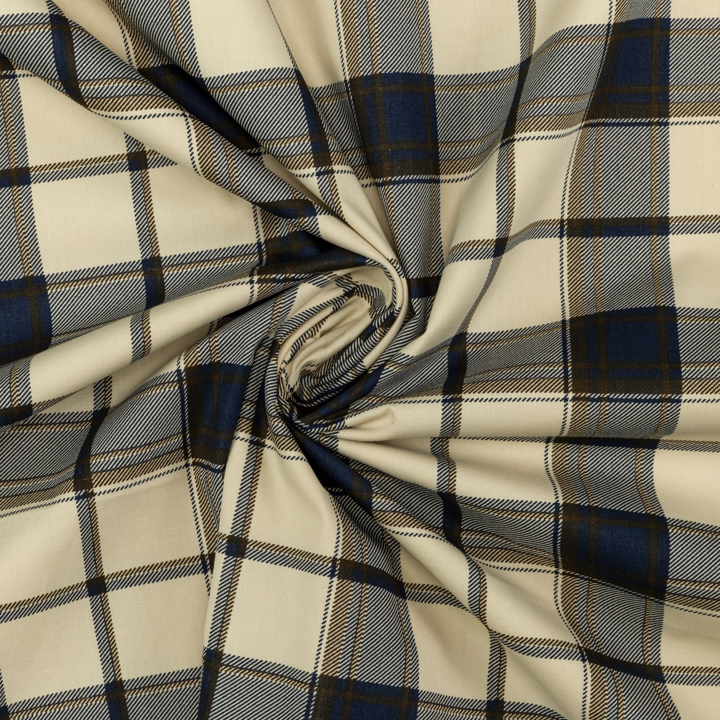 Classic Plaid Grid Poplin Fabric