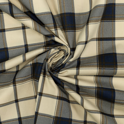 Classic Plaid Grid Poplin Fabric