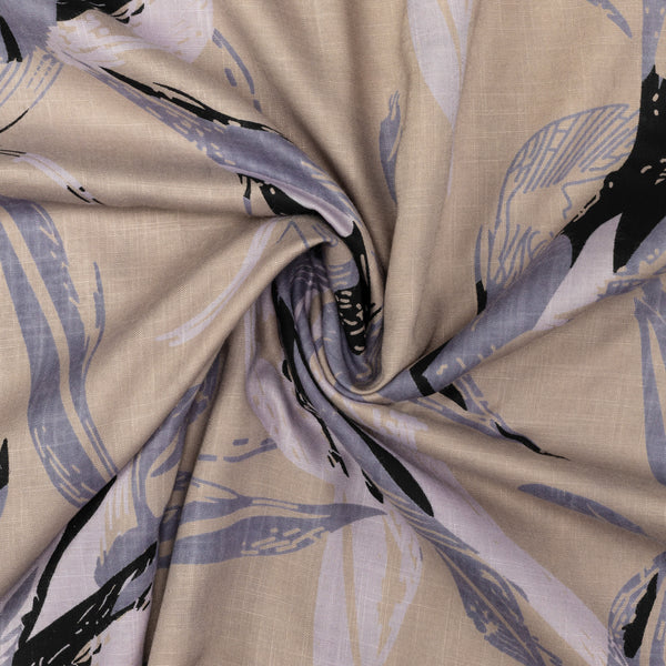 Abstract Brushstroke Modal Rayon Fabric