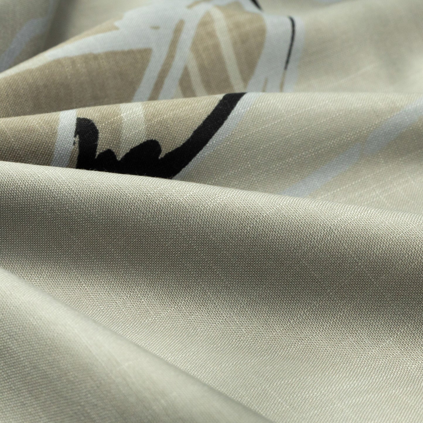 Abstract Leaf Printed Modal Rayon Fabric