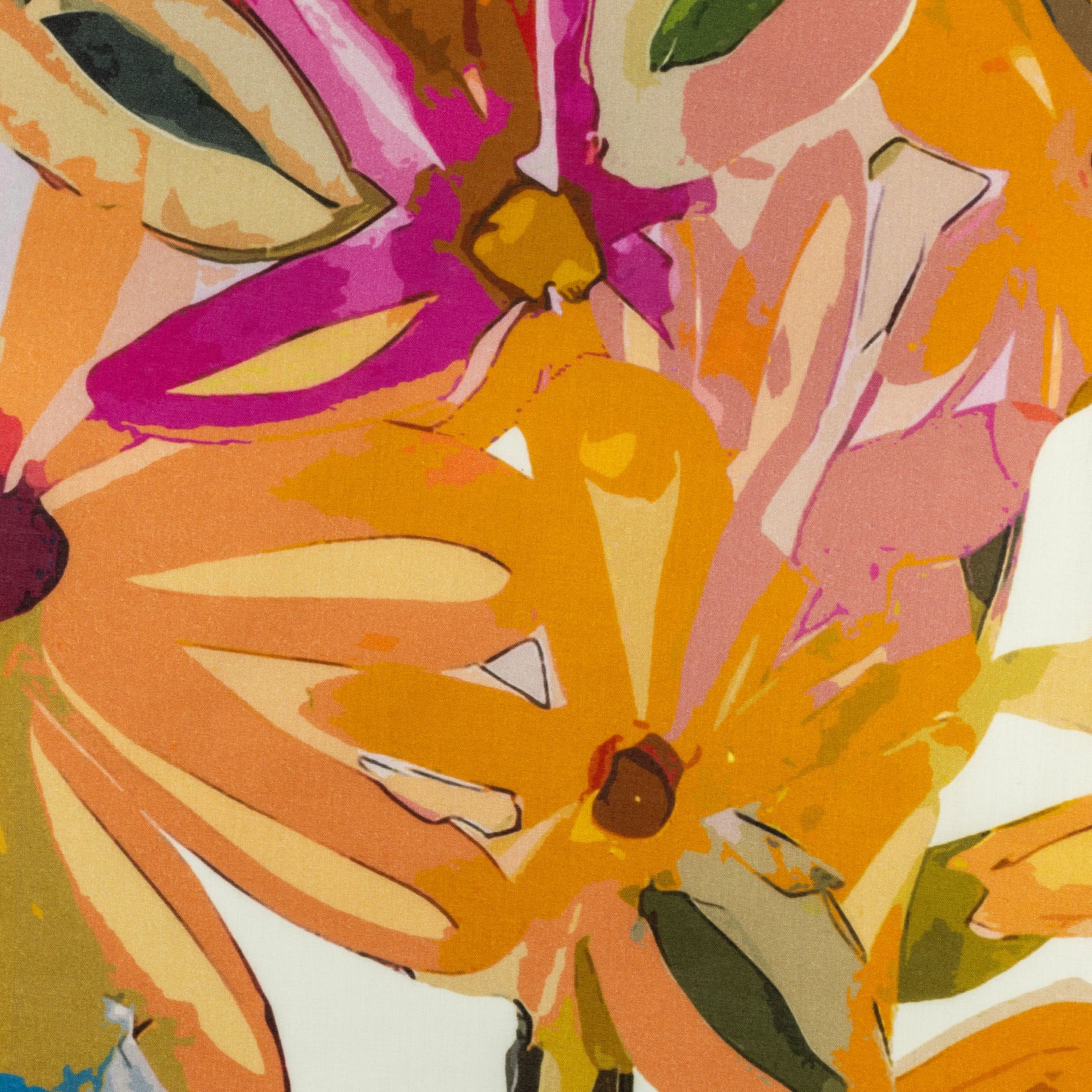 Bold Artistic Bloom Cambric Fabric