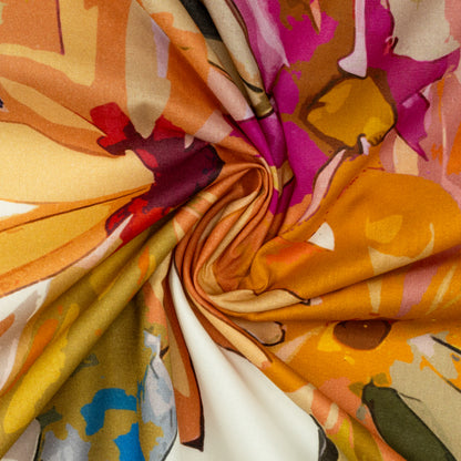 Bold Artistic Bloom Cambric Fabric
