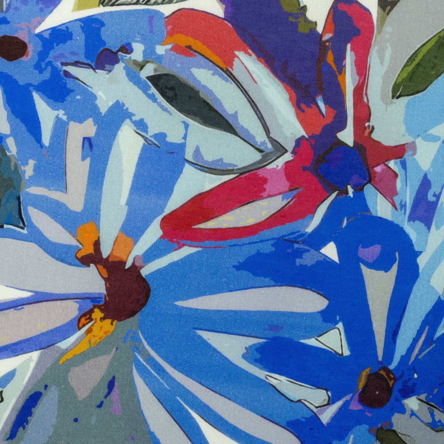 Bold Artistic Bloom Cambric Fabric