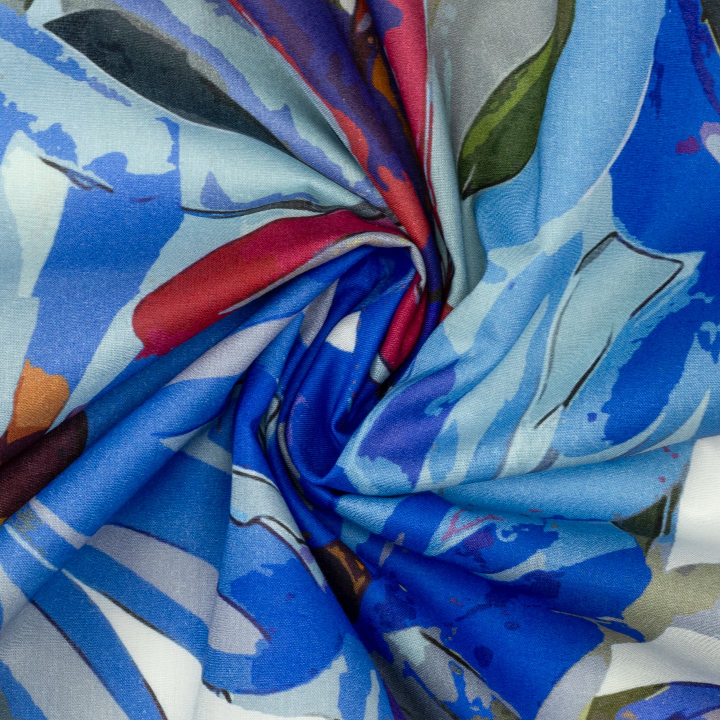 Bold Artistic Bloom Cambric Fabric