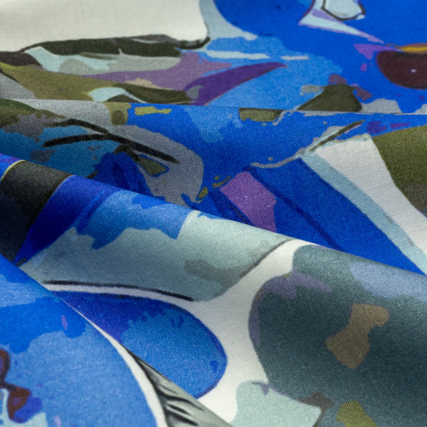 Bold Artistic Bloom Cambric Fabric