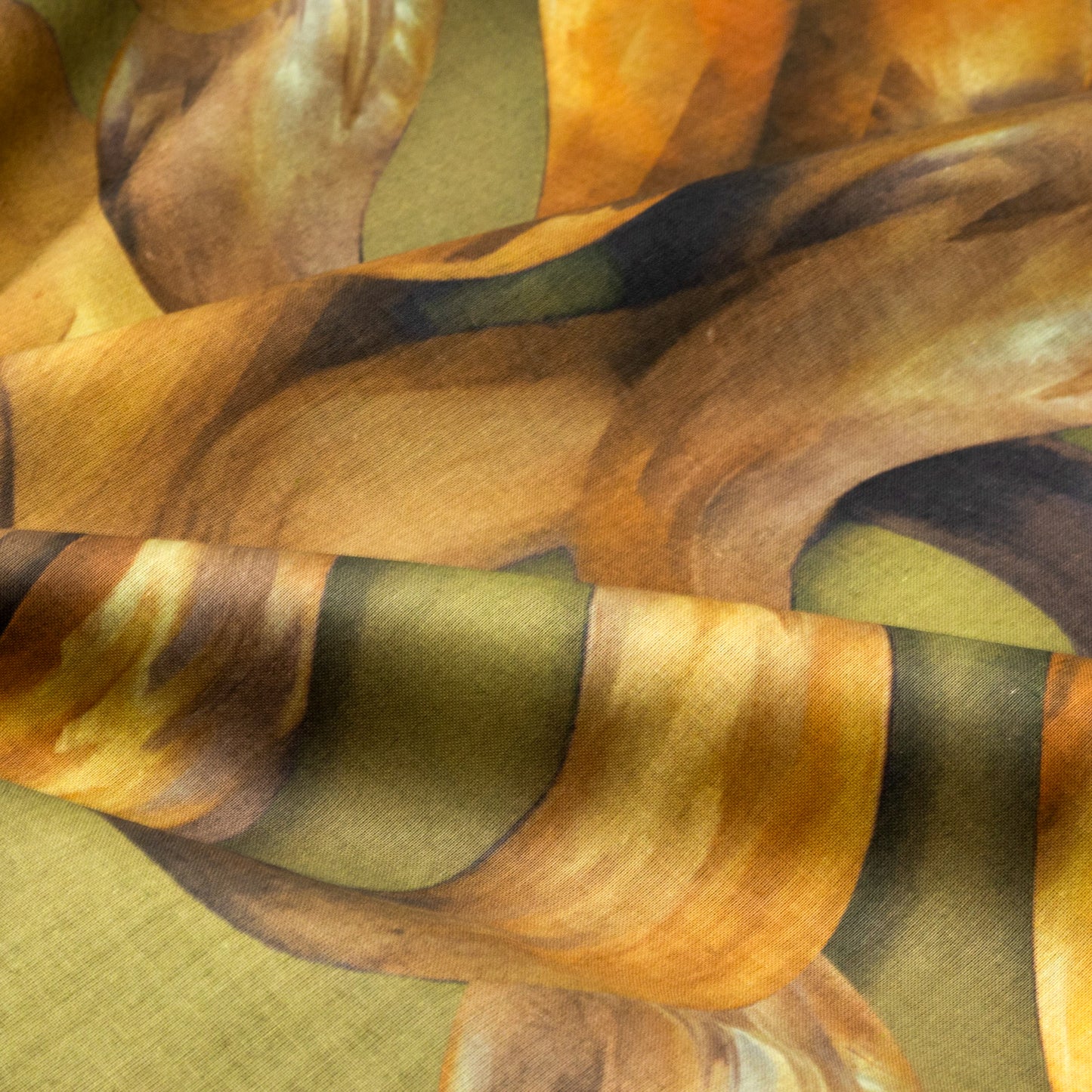 Abstract Fluid Art Cambric Fabric