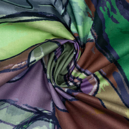 Modern Artistic Print Cambric Fabric