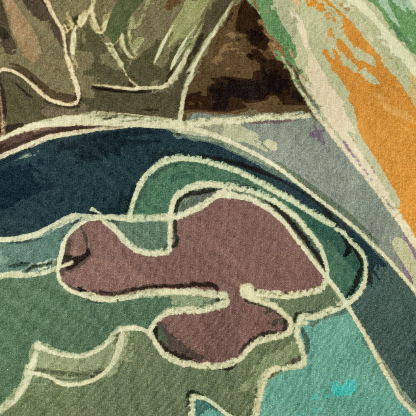 Modern Artistic Print Cambric Fabric