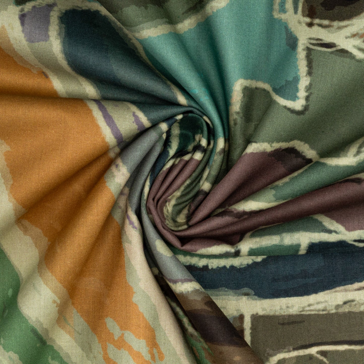 Modern Artistic Print Cambric Fabric